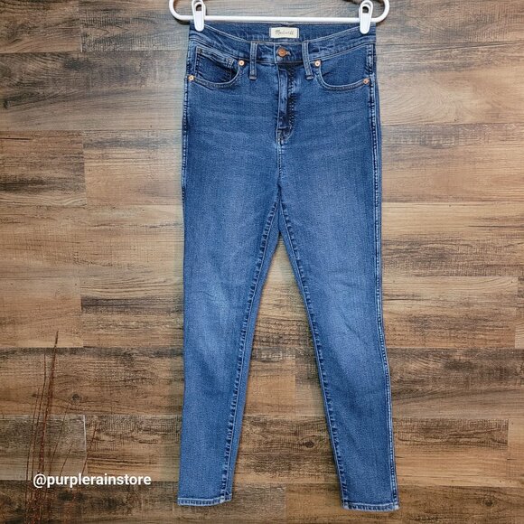 Madewell Jeans 28 Skinny 10" High Rise Wendover MA616 Tummy Control Stretch - Picture 1 of 16